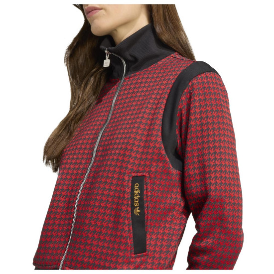 Adidas Γυναικεία ζακέτα Houndstooth Track Top